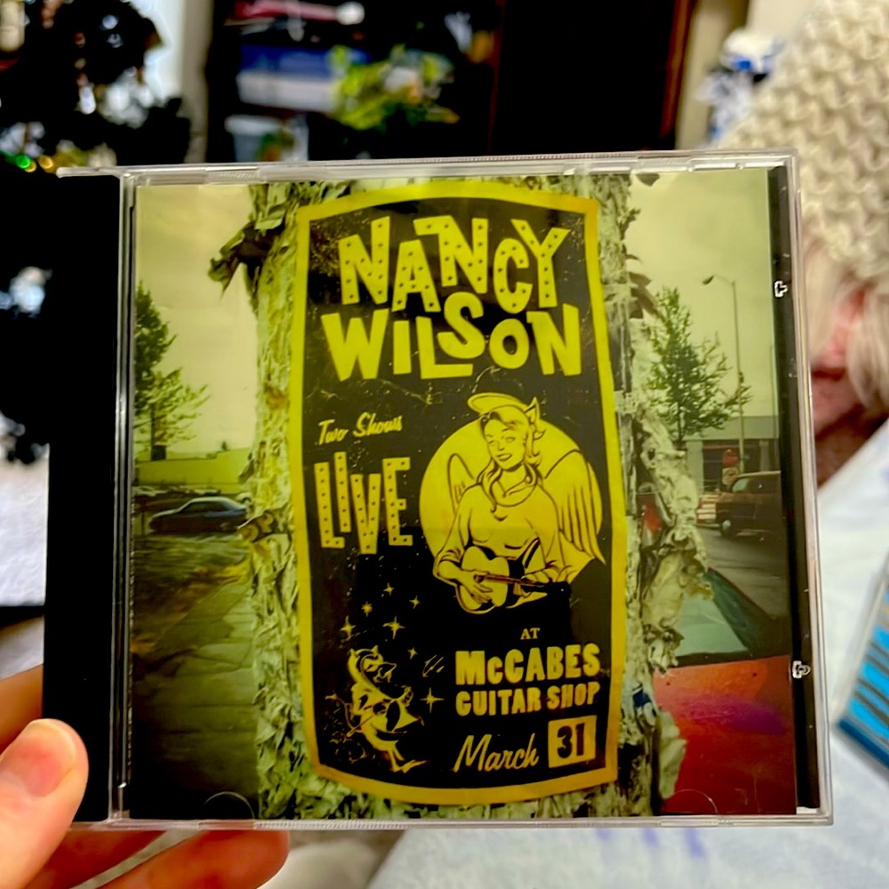 Music CD, Nancy Wilson, Live at McCabes Guitar Shop, Good Condition, Yellow